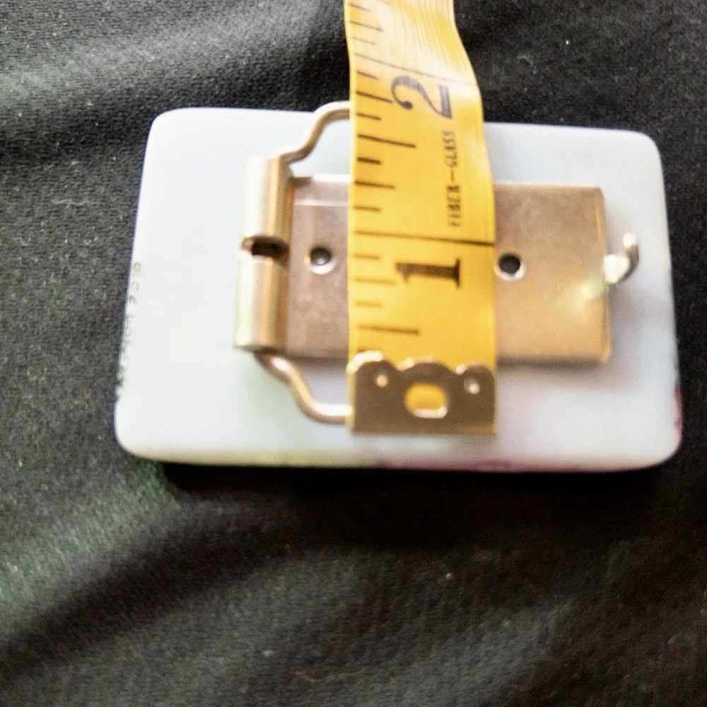 Abstract Hand Made‎ Colorful Glass Resin Belt Buckle